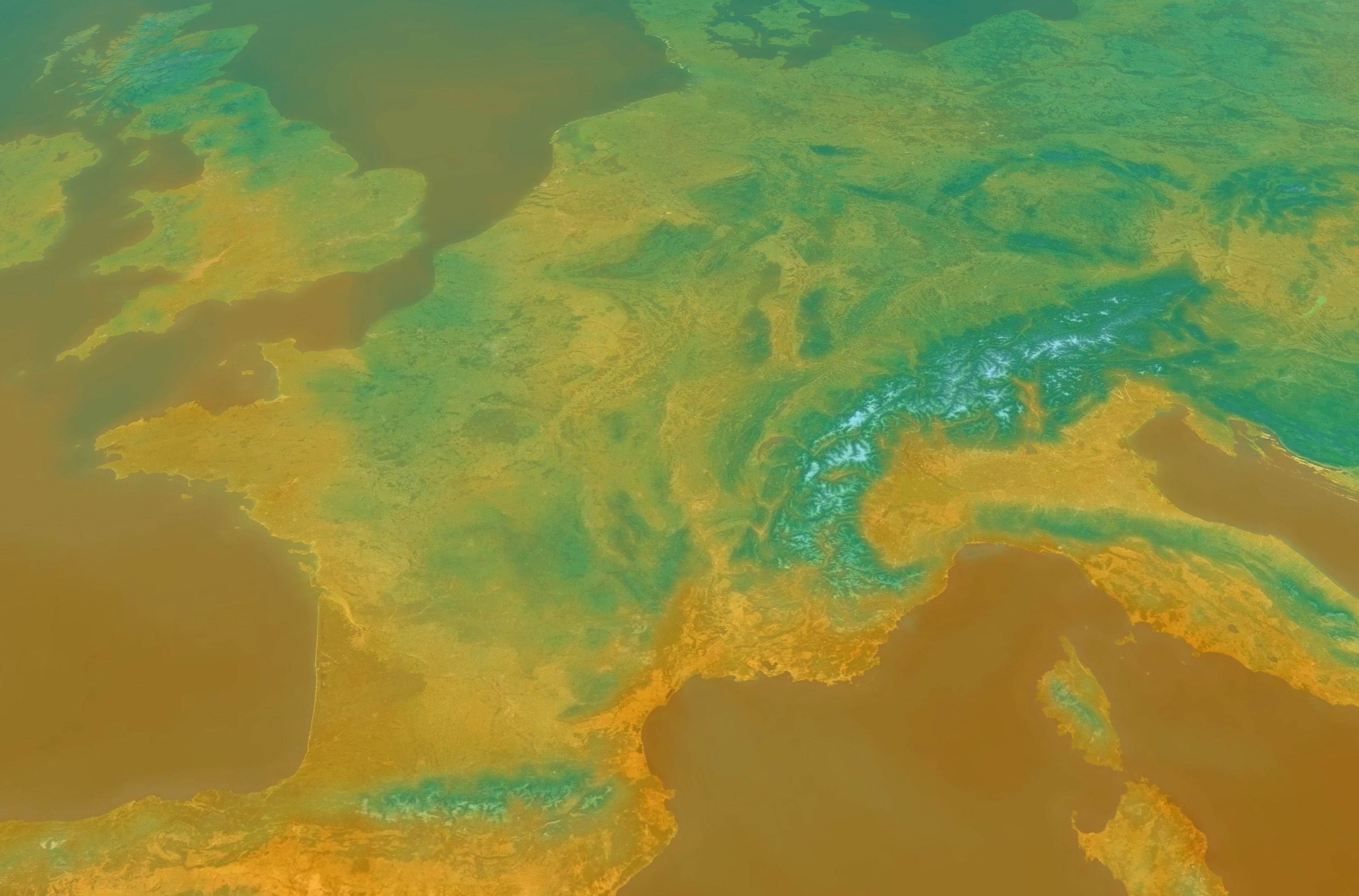 Le même secteur en fond Météo